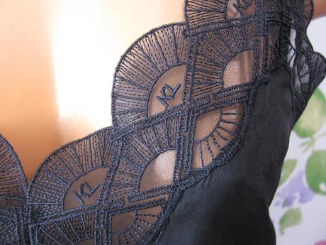 Hedvábný top s krajkou karl lagerfeld, 36