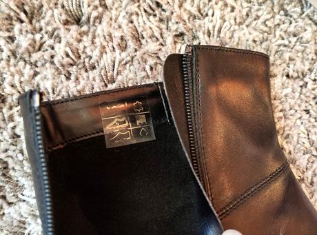 Černé kožené kotníčkové boty vel 37 kozačky, 37