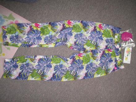 2x letní barevné kalhoty 134/140 + 146, coccodrillo,134 / 146