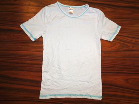 Krásné bílotyrkysové elastické tričko 146/152, alive,146 / 152