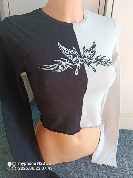 Crop-top zn."fb sister" vel "xs", xs