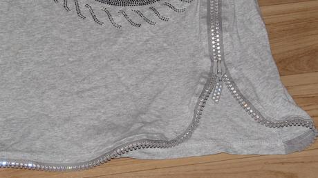 Tričko s kamínky a zipem vel. 146/152, 152