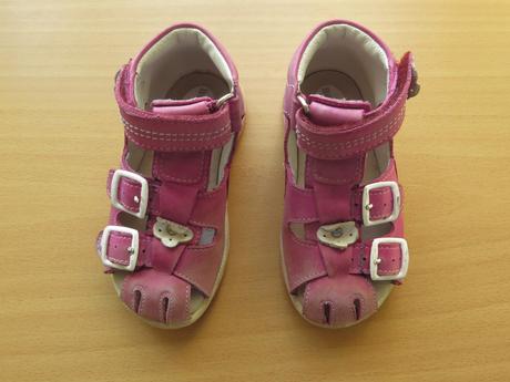 Letní boty růžové s bílými kytičkami ii, 24