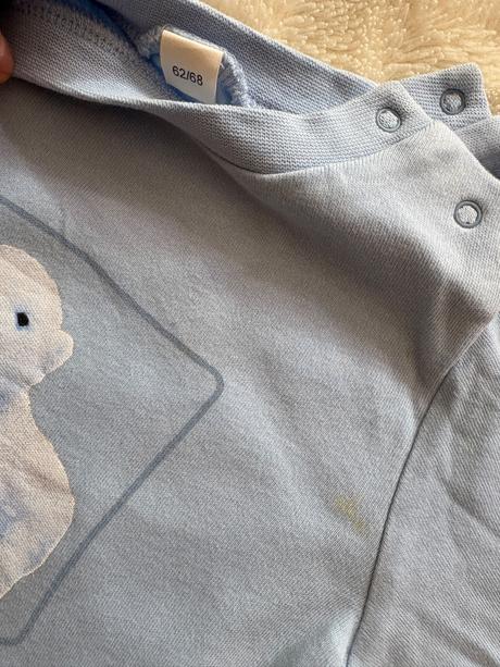 2 trička dlouhy rukáv, khaki c&a, c&a,62