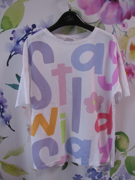 Dívčí bavlněné tričko s potiskem, 158