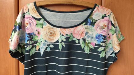 Letní top modrý, l