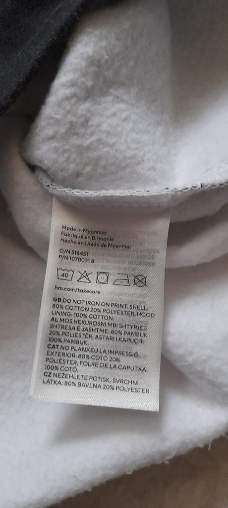 Juniorská mikina s potiskem playstation, h&m,164