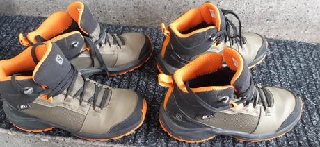 2 x turistická obuv salomon, 33