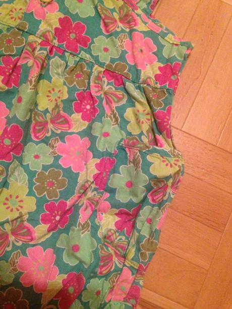 Letní overal motýlci a květy, f&f,74