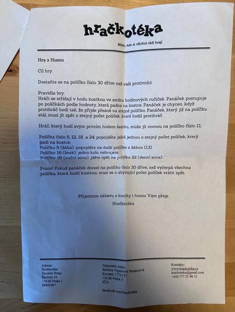 Ludo a spol a hra v husu, 