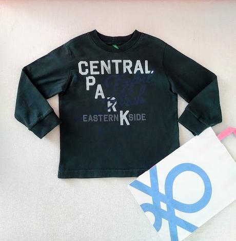 Benetton tričko dlouhý rukáv 3-4r, benetton,98