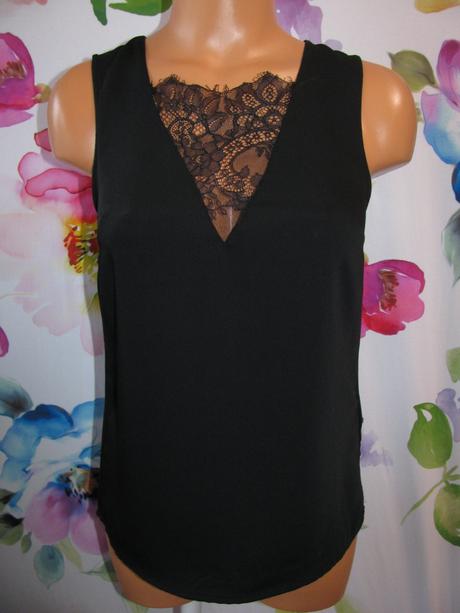 Dámská halenka, top, s krajkovým detailem, h&m,32