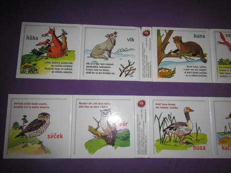 2 x dětské leporelo , zvěř v lese,