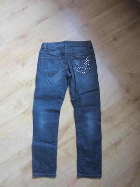 Bezva dřené džíny, rifle v super barvičce, benetton,152