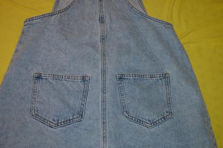 Riflová dámská sukně s laclem v.l, l