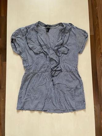 Proužek a volán halenka, vel m, hm, h&m,m