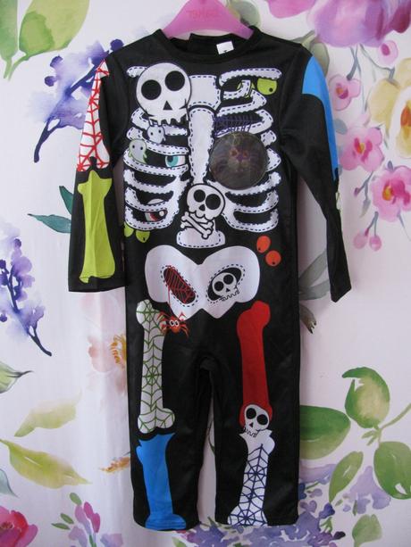 Kostým na karneval-elastický overal kostlivec, 