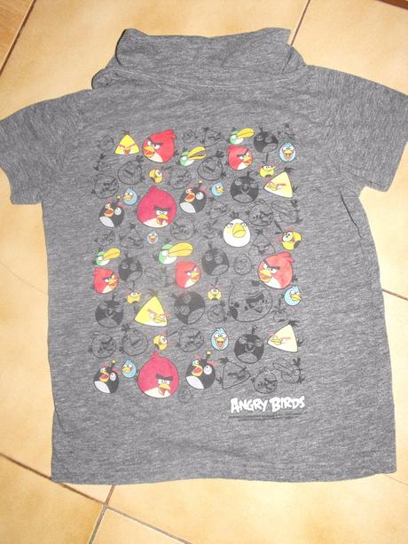Tričko so šálovým golierom angry birds, next,128