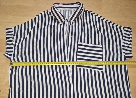 Košile černobílé pruhy fisherfield, 38