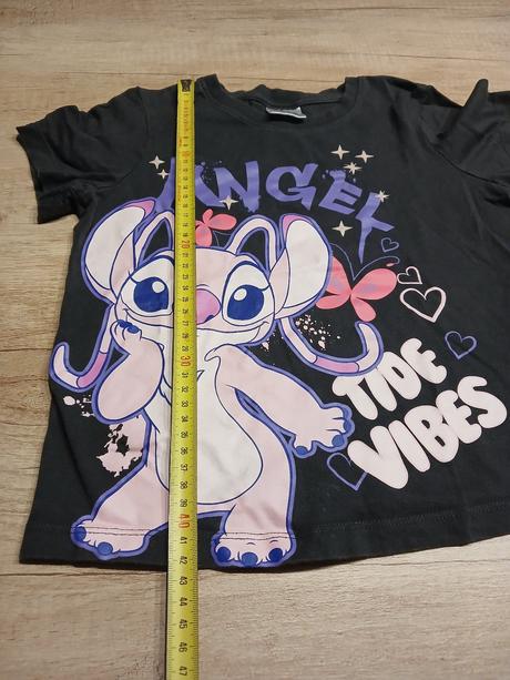Bavlněné tričko stitch vel. 110/116, disney,110