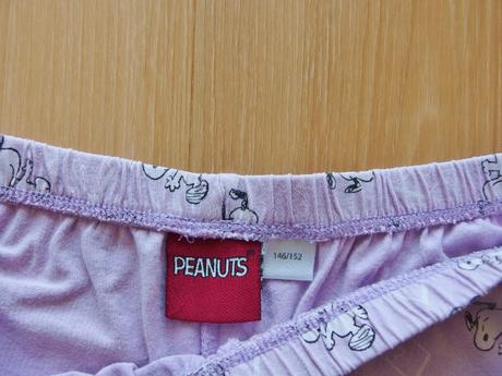 Letní dvojdílné pyžamo zn. lidl v. 146-152, snoopy,152