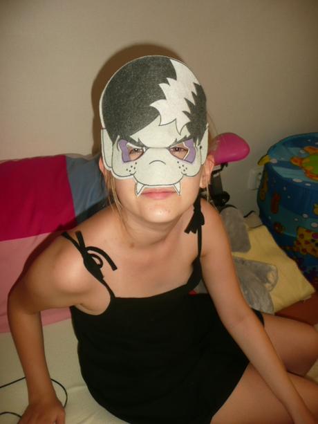 Maska na obličej halloween zombie škraboška,