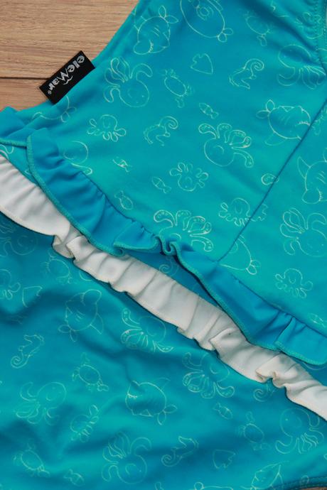 Plavky vcelku tyrkysové v. 98, 98