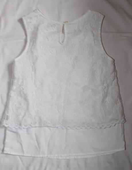 Po35. sváteční krajková tunika/nátělník 9-10 let, f&f,140