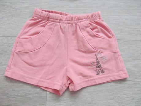 Dívčí kraťasy fialové, růžové eiffelova, v. 86/92, lupilu,86
