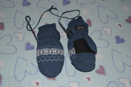 Prodloužené nepromokavé teplé  rukavice palčáky, 110