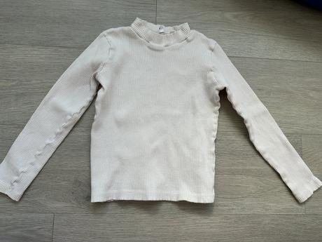 Dívčí bílý rolák c&a, vel. 134, c&a,134