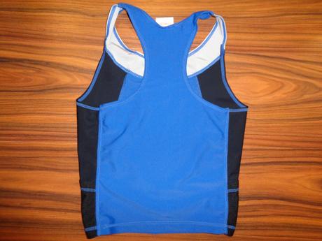 Modré sportovní elastické tílko - funkční, 164