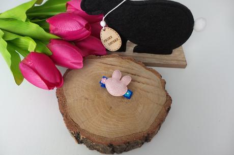 Velikonoční - jarní sponka se zajíčkem, 