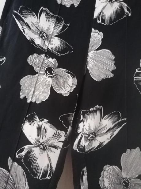 Kalhoty s květy, f&f,34