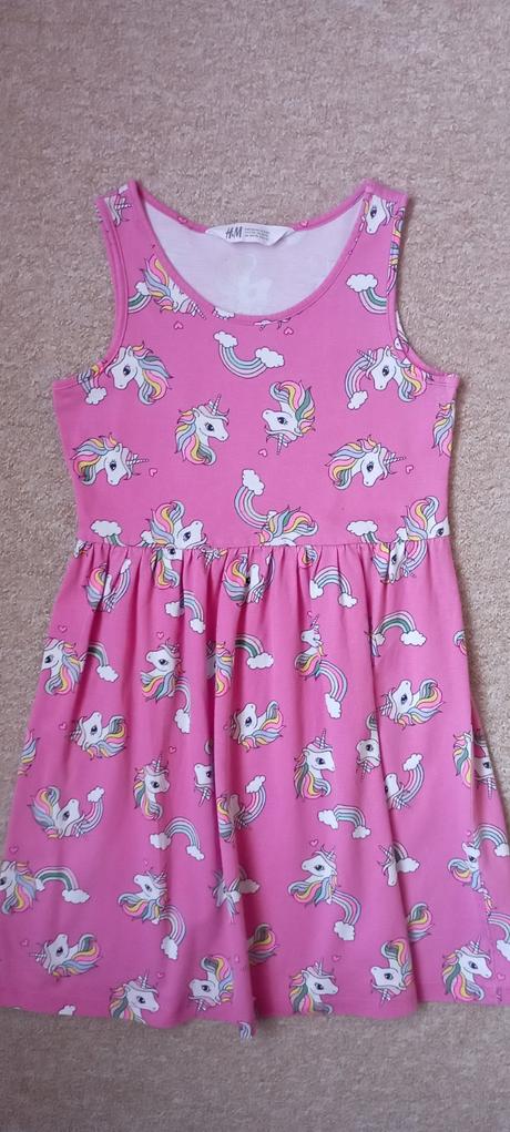 Šaty s koníčky zn."h&m" vel."134-140', h&m,134
