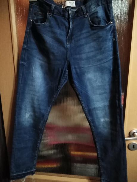 Elastické rifle modré, denim,xl