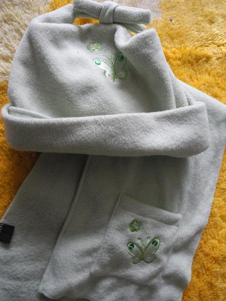 Fleesová čepice a šála, 