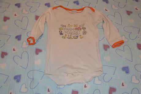 Bavlněné body dlouhý rukáv se zvířátky, 92