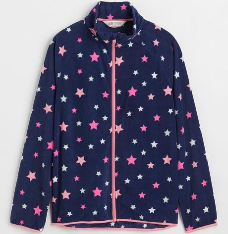 Hvězdičková mikina h&m fleecová vel. 170, h&m,170