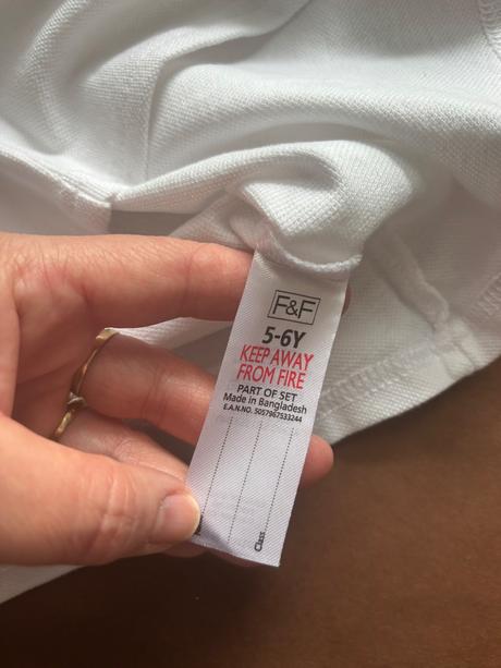 Triko s límečkem bílé - v. 5/6 let, george,110