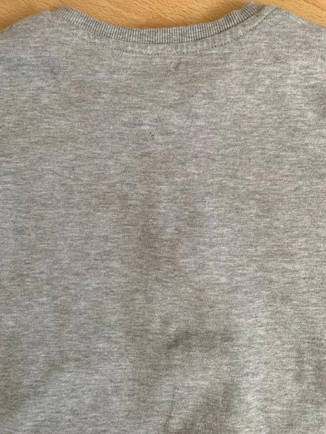 Šedá mikina s růží vel. 158/164, 158