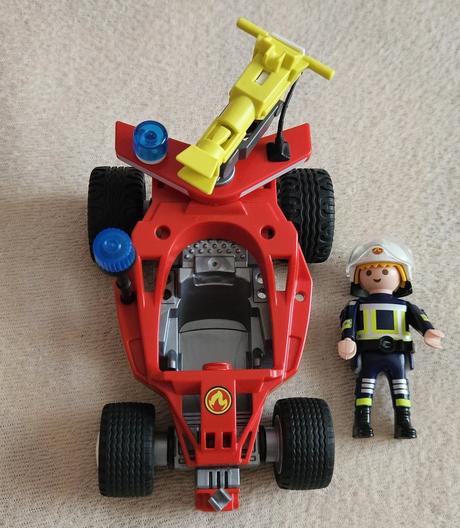 Playmobil action 70864 - hasičské auto, motorka,