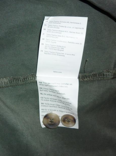 Khaki dámské košilové šaty takko fashion, takko,36