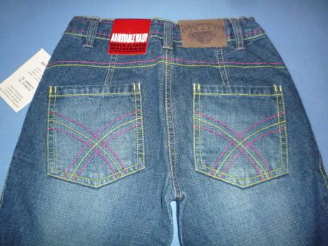 Džíny s regulací v pase vel. 140, 140