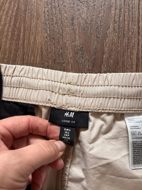 Kalhoty loose fit, h&m,s