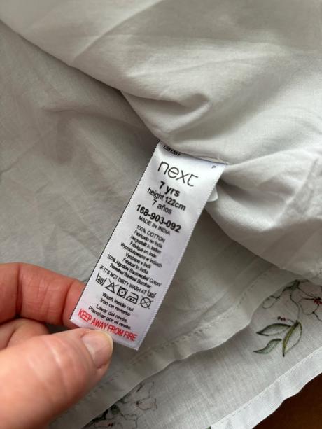 Ob/ šaty šede next - v.7 let, next,122