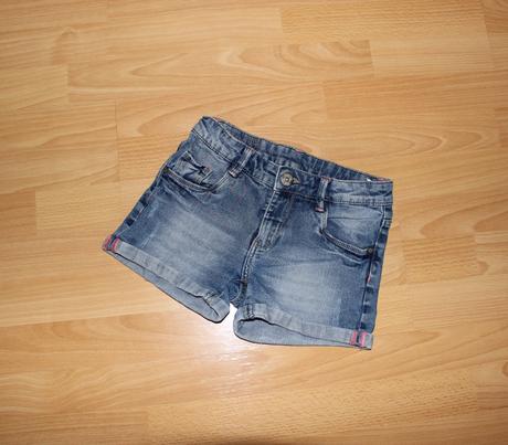 Riflové, džínové kraťasy, takko,140