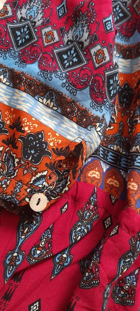 Vzorované letní dlouhé šaty, l