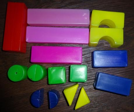 Plastová stavebnice pro miminka 16 ks, 