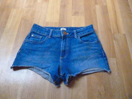 Elastické riflové kratasy 11-12, river island,56